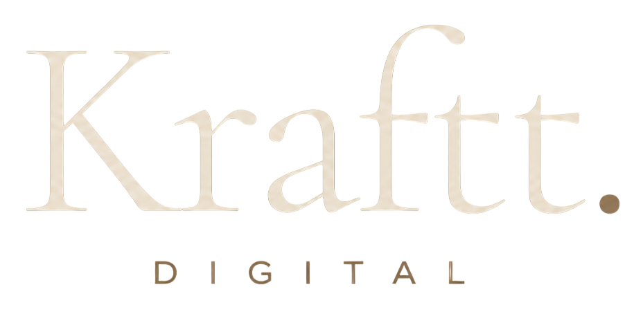Kraftt Digital logo in its dark-background treatment